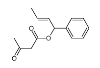 (E)-1-Phenyl-2-butenyl acetoacetate结构式