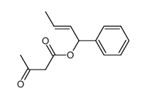 (E)-1-Phenyl-2-butenyl acetoacetate Structure