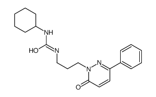 1-cyclohexyl-3-[3-(6-oxo-3-phenylpyridazin-1-yl)propyl]urea结构式