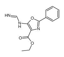 ethyl 5-(aminomethylideneamino)-2-phenyl-1,3-oxazole-4-carboxylate结构式