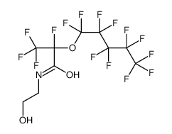 2,3,3,3-Tetrafluoro-N-(2-hydroxyethyl)-2-[(undecafluoropentyl)oxy ]propanamide Structure