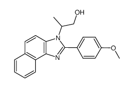 2-(2-(4-methoxyphenyl)-3H-naphtho[1,2-d]imidazol-3-yl)propan-1-ol Structure
