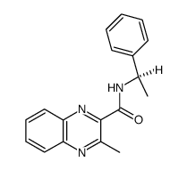 3-Methyl-quinoxaline-2-carboxylic acid ((R)-1-phenyl-ethyl)-amide Structure