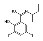 N-butan-2-yl-2-hydroxy-3,5-diiodobenzamide Structure