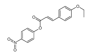 (4-nitrophenyl) 3-(4-ethoxyphenyl)prop-2-enoate结构式