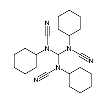 bis[cyano(cyclohexyl)amino]methyl-cyclohexylcyanamide结构式