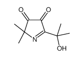 5-(2-hydroxypropan-2-yl)-2,2-dimethylpyrrole-3,4-dione结构式