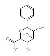 3,4,5-trihydroxy-6-pyridin-1-yl-oxane-2-carboxylic acid Structure