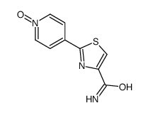 2-(1-oxidopyridin-1-ium-4-yl)-1,3-thiazole-4-carboxamide结构式