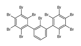 1,2,3,4,5-pentabromo-6-[2-bromo-3-(2,3,4,5,6-pentabromophenyl)phenyl]benzene结构式