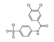 4-[(3,4-dichlorobenzoyl)amino]benzenesulfonyl chloride结构式