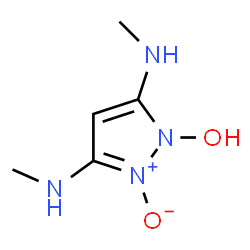 1H-Pyrazole-3,5-diamine,1-hydroxy-N3,N5-dimethyl-,2-oxide结构式
