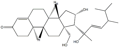 (20ξ,22E,24ξ)-16β,18,20-Trihydroxy-24-methyl-4,22-cholestadien-3-one picture