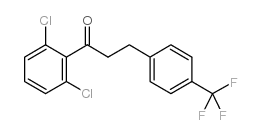 2',6'-DICHLORO-3-(4-TRIFLUOROMETHYLPHENYL)PROPIOPHENONE结构式