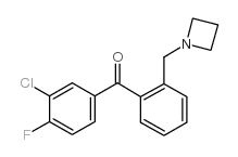 2'-AZETIDINOMETHYL-3-CHLORO-4-FLUOROBENZOPHENONE structure