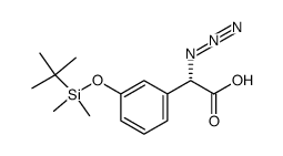 (S)-azido-[3-(tert-butyldimethylsilanyloxy)phenyl]-acetic acid Structure