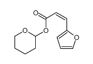 oxan-2-yl 3-(furan-2-yl)prop-2-enoate结构式