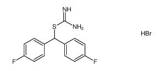 bis(4-fluorophenyl)methyl carbamimidothioate hydrobromide结构式