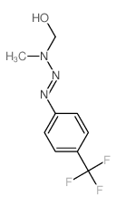 [methyl-[4-(trifluoromethyl)phenyl]diazenyl-amino]methanol Structure