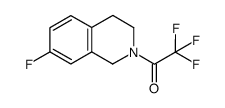 7-fluoro-2-(trifluoroacetyl)-1,2,3,4-tetrahydroisoquinoline结构式