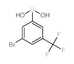 3-溴-5-(三氟甲基)苯基硼酸结构式