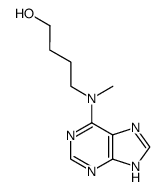 6-(N-(4-hydroxybutyl)-N-methyl)aminopurine结构式