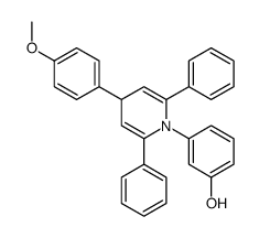 3-[4-(4-methoxyphenyl)-2,6-diphenyl-4H-pyridin-1-yl]phenol结构式