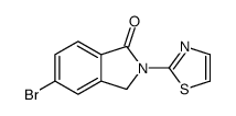 5-bromo-2-(1,3-thiazol-2-yl)-3H-isoindol-1-one Structure