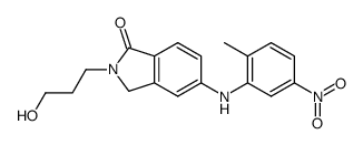 2-(3-hydroxypropyl)-5-(2-methyl-5-nitrophenylamino)-2,3-dihydroisoindol-1-one Structure