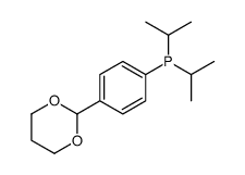 [4-(1,3-dioxan-2-yl)phenyl]-di(propan-2-yl)phosphane Structure
