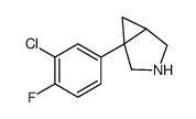 1-(3-chloro-4-fluorophenyl)-3-azabicyclo[3.1.0]hexane Structure