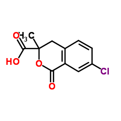 7-Chloro-3-methyl-1-oxo-3,4-dihydro-1H-isochromene-3-carboxylic acid Structure