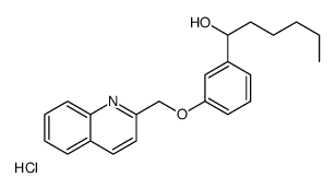 1-[3-(quinolin-2-ylmethoxy)phenyl]hexan-1-ol,hydrochloride picture