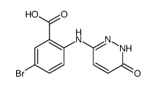 Benzoic acid, 5-bromo-2-[(1,6-dihydro-6-oxo-3-pyridazinyl)amino]结构式