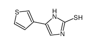 4-thiophen-3-yl-1,3-dihydroimidazole-2-thione结构式