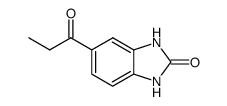 2H-Benzimidazol-2-one,1,3-dihydro-5-(1-oxopropyl)-(9CI) structure