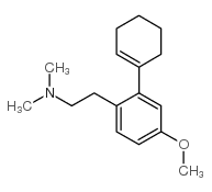 2-(cyclohexen-1-yl)-2-(4-methoxyphenyl)-N,N-dimethylethanamine结构式