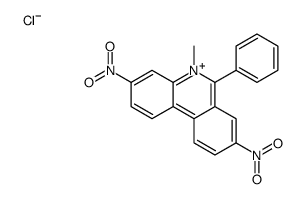 5-methyl-3,8-dinitro-6-phenylphenanthridinium chloride结构式