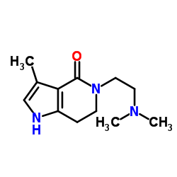 5-[2-(Dimethylamino)ethyl]-3-methyl-1,5,6,7-tetrahydro-4H-pyrrolo[3,2-c]pyridin-4-one结构式