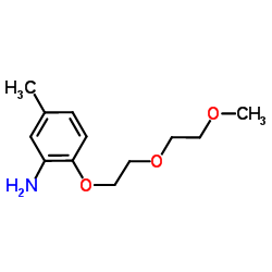 2-[2-(2-Methoxyethoxy)ethoxy]-5-methylaniline结构式