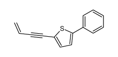 2-phenyl-5-(3-buten-1-ynyl)thiophen结构式