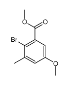 methyl 2-bromo-5-methoxy-3-methylbenzoate Structure