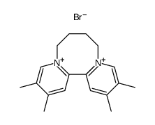 6,7,8,9-tetrahydro-2,3,12,13-tetramethyldipyrido(1,2-a:2'.1'-c)(1,4)diazocinediium dibromide Structure