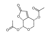 (4S,7S,7aR)-4,7-diacetoxy-4,5,7,7a-tetrahydro-2H-furo[2,3-c]pyran-2-one结构式