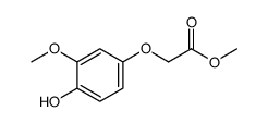 2-(4-羟基-3-甲氧基苯氧基)乙酸乙酯结构式