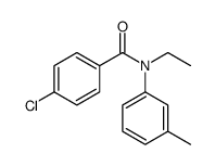 4-Chloro-N-ethyl-N-(3-methylphenyl)benzamide结构式