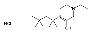 2-(diethylamino)-N-(2,4,4-trimethylpentan-2-yl)acetamide,hydrochloride结构式