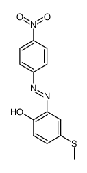 2-(4'-nitrophenylazo-)-4-methylthio-phenol结构式