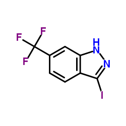3-碘-6-(三氟甲基)-1H-吲唑结构式