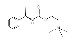2-(trimethylsilyl)ethyl (R)-1-phenylethylcarbamate结构式